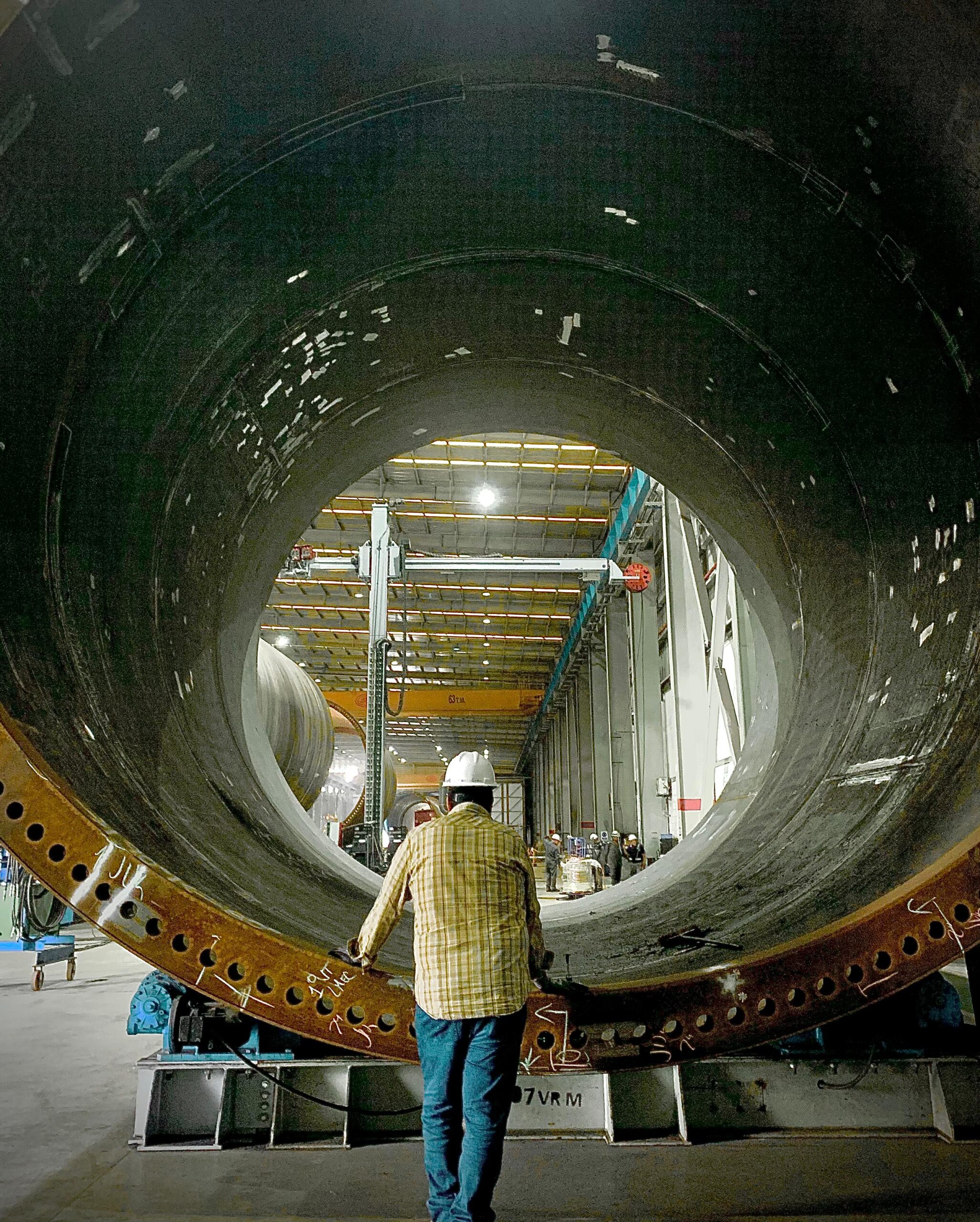 Inspección a soldadura de torres de aerogeneradores marítimos